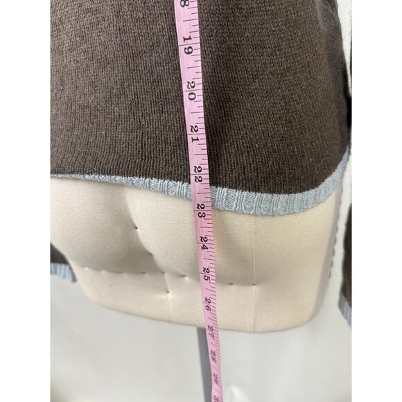 Vila Clothes XL Silk Blend Lightweight Cardigan Grannycore 80's Modest Vintage - Picture 7 of 8